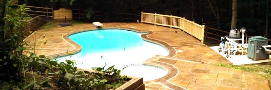 pool patio Stampcrete
